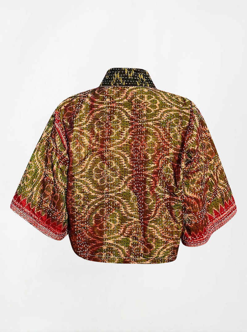 kantha vintage silk bolero poonam (holi)