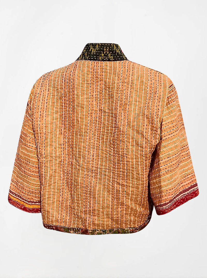 kantha vintage silk bolero poonam (holi)