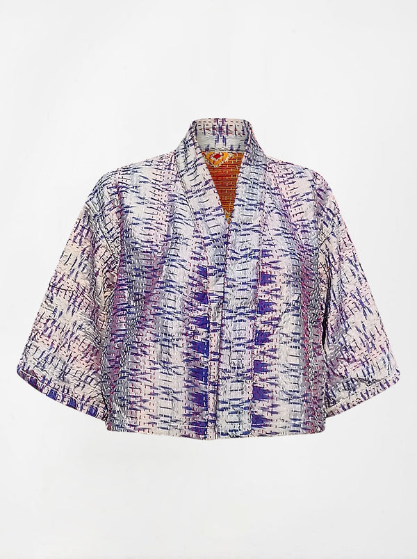 kantha vintage silk bolero pinky (holi)