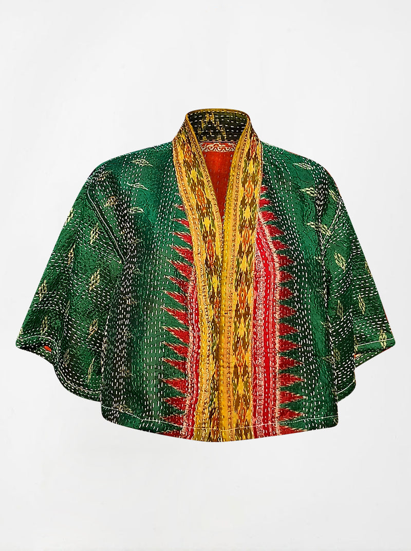 kantha vintage silk bolero asha (holi)