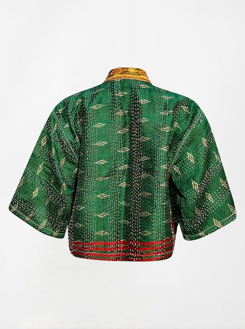 kantha vintage silk bolero asha (holi)