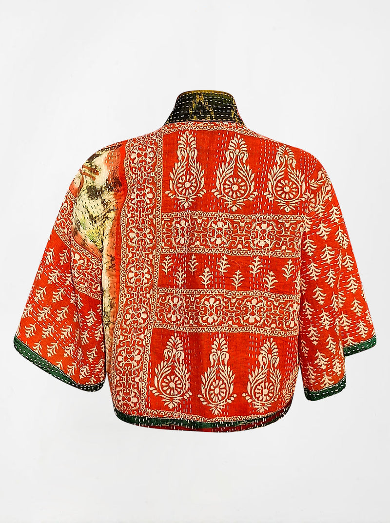 kantha vintage silk bolero asha (holi)