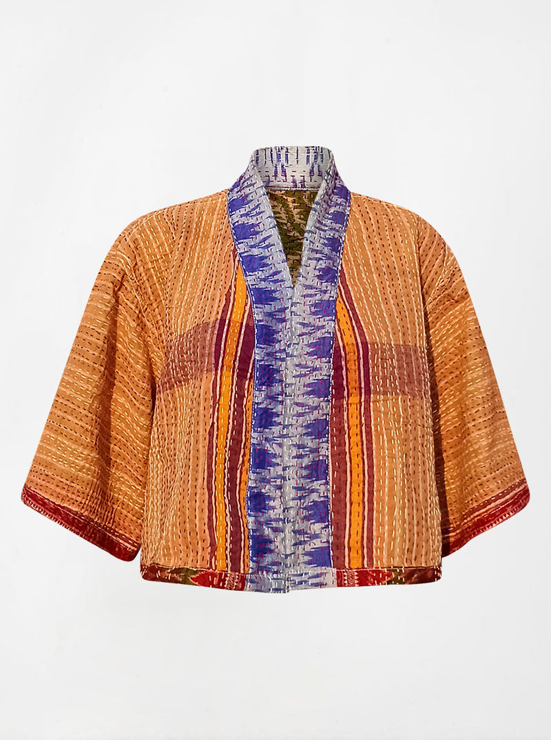 kantha vintage silk bolero usha (holi)