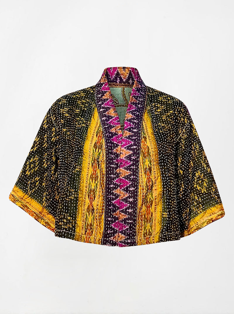 kantha vintage silk bolero meesha (holi)