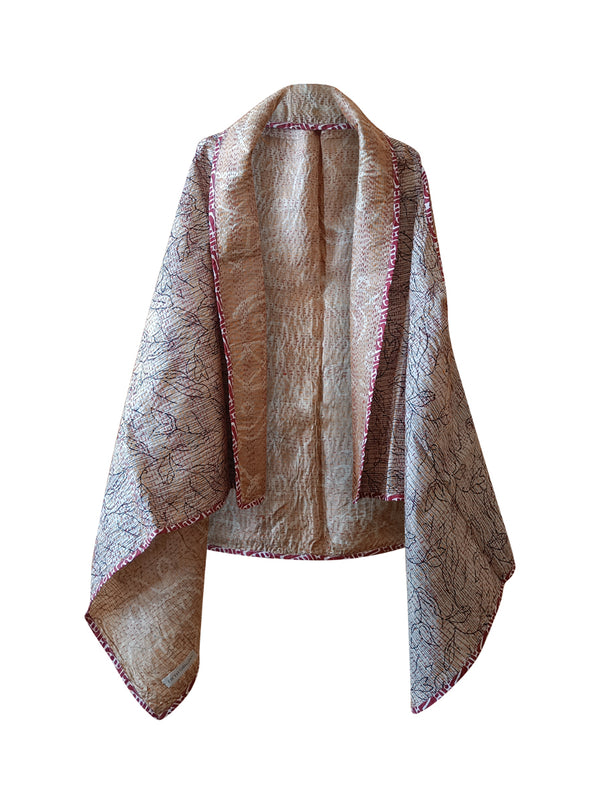 kantha vintage silk cape shriya