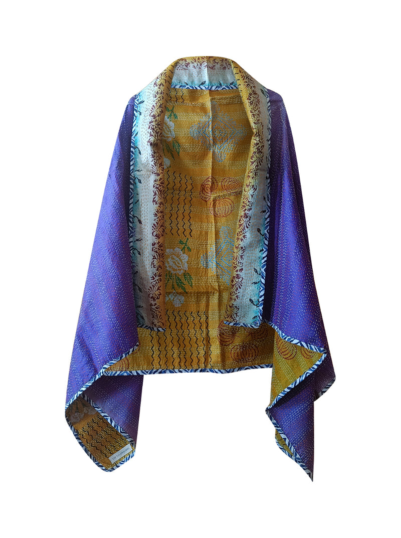 kantha vintage silk cape mishka