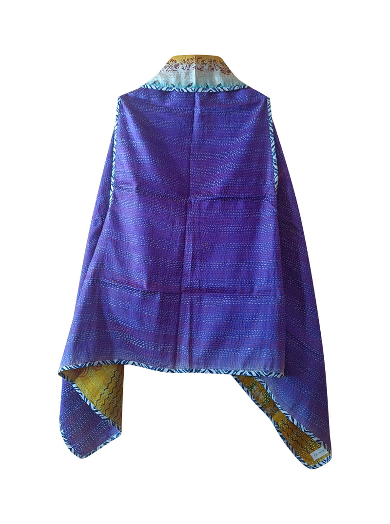 kantha vintage silk cape mishka