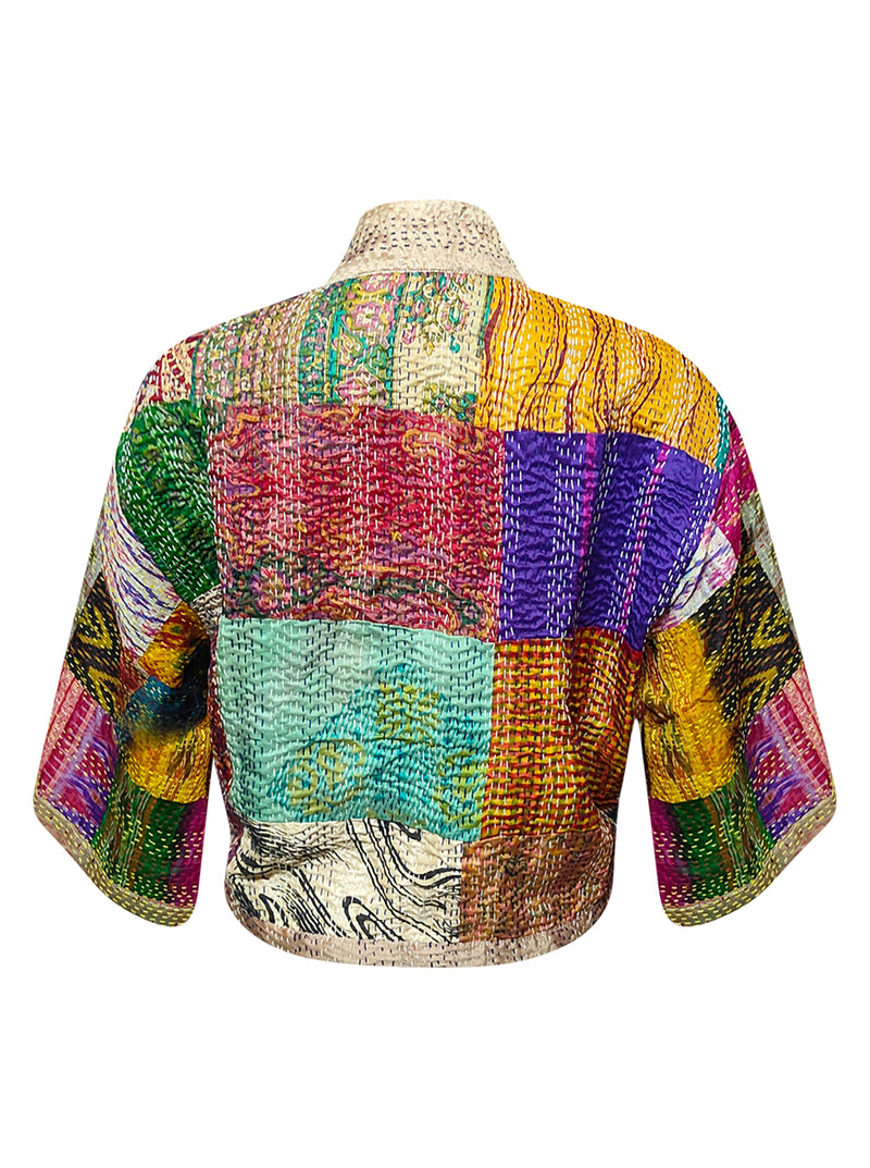 kantha vintage silk bolero jiya