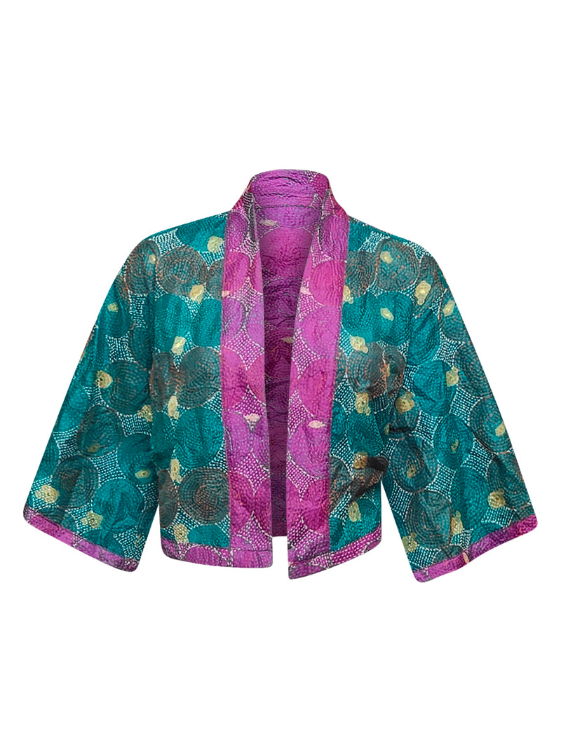 kantha vintage silk bolero hazel