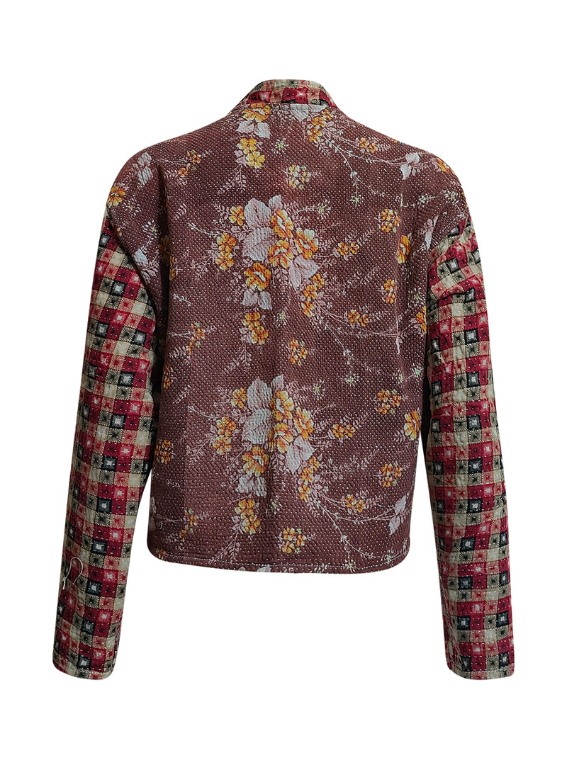 kantha vintage crop jacket rasika