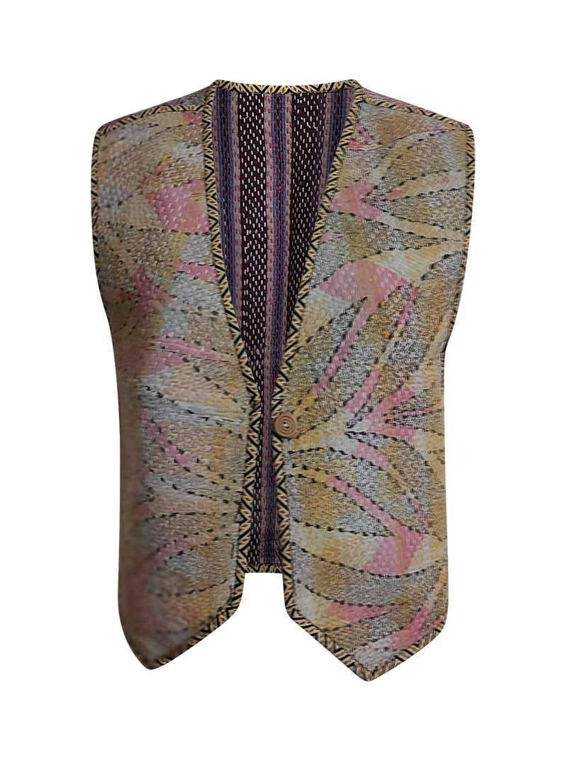 kantha vintage gillet hema