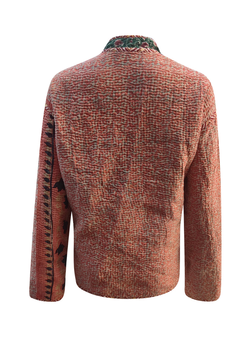 kantha reversible collar vest eva