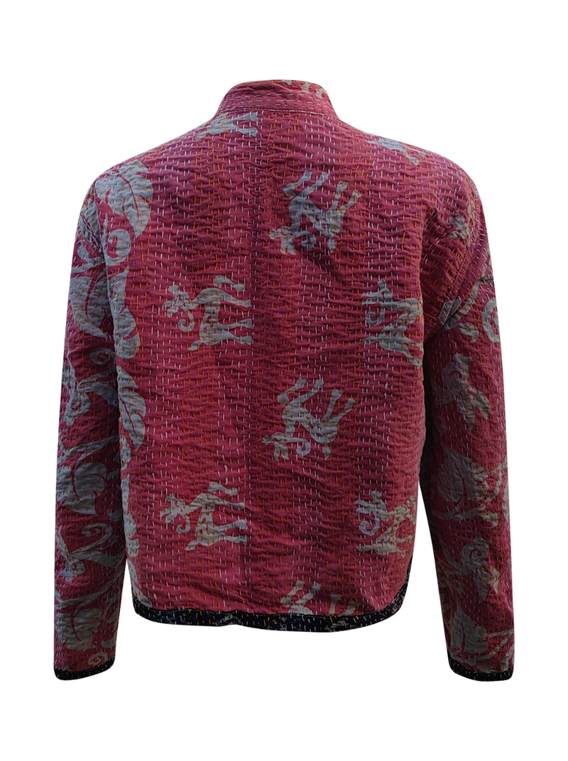 kantha vintage crop jacket roshi