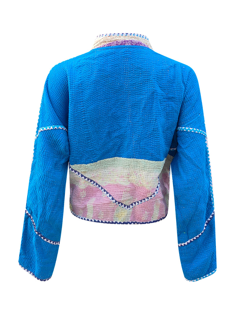 kantha vintage crop jacket sona