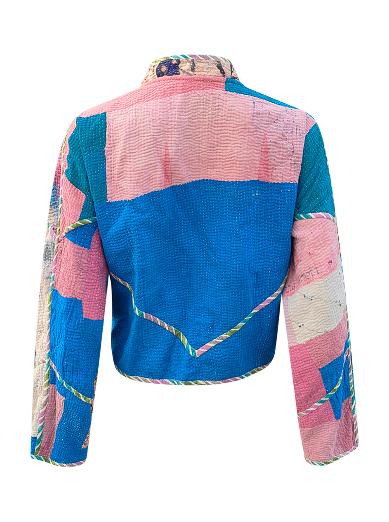 kantha vintage crop jacket surabhi