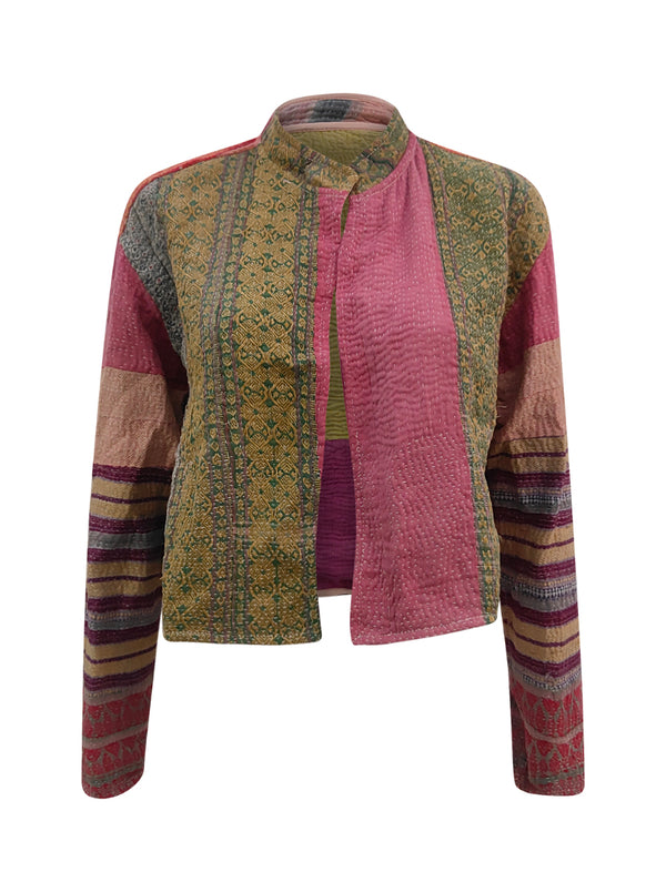 kantha vintage crop jacket darika