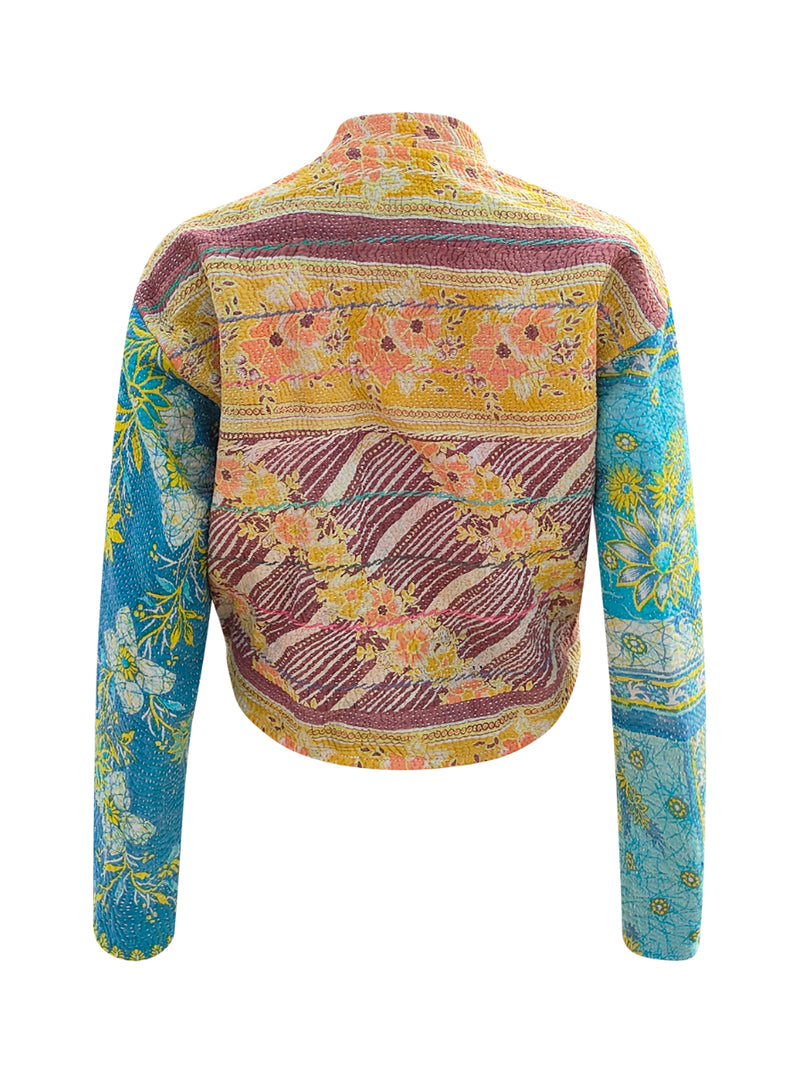 kantha vintage crop jacket anjali