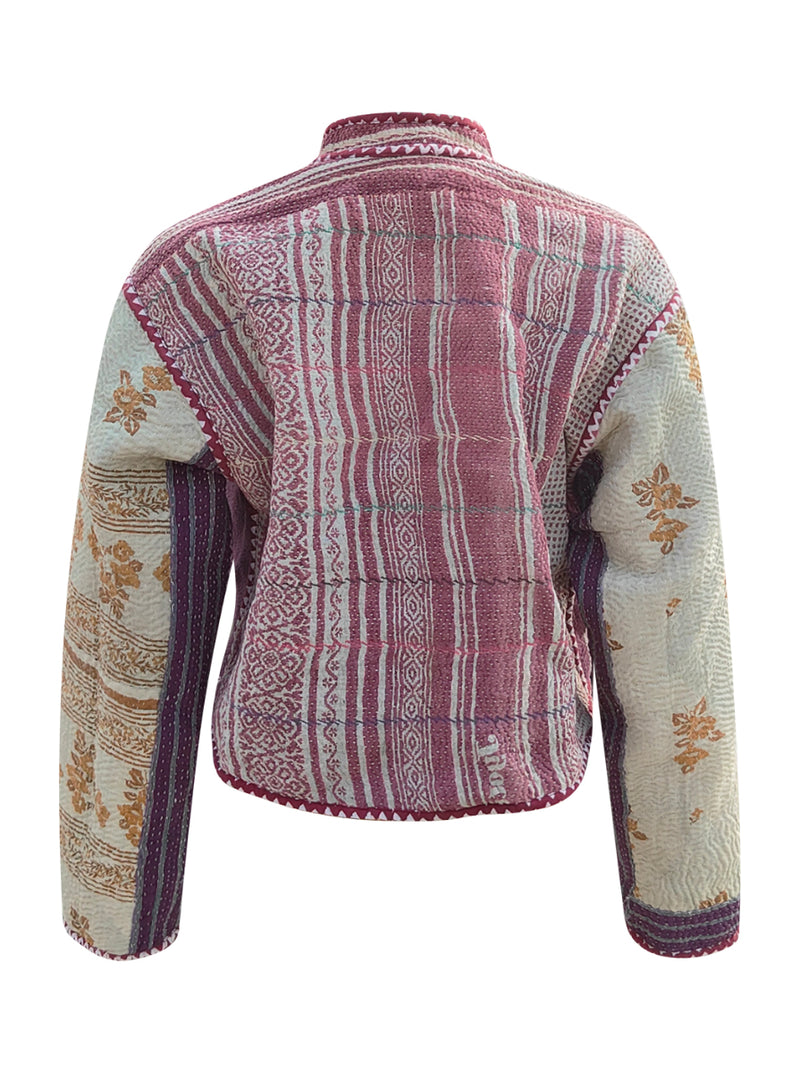 kantha vintage crop jacket anjali