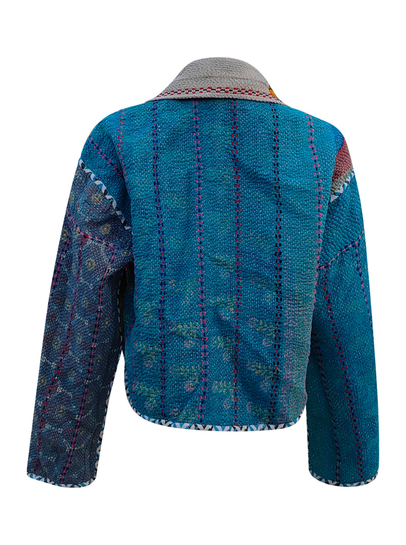 kantha vintage crop jacket keerti