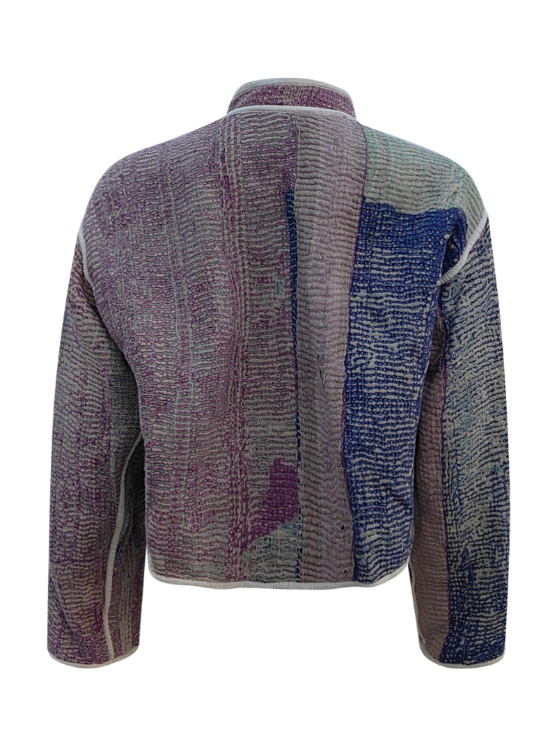 kantha vintage crop jacket suchika