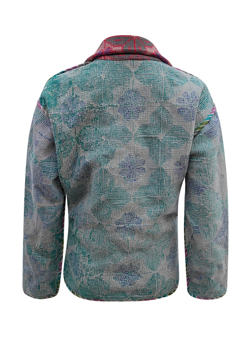 kantha reversible collar jacket preeti