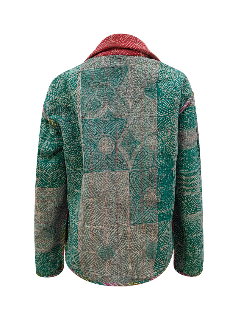 kantha reversible collar jacket kara