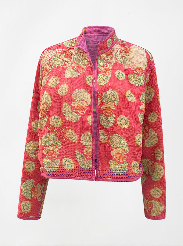 kantha vintage crop jacket suhana (holi)