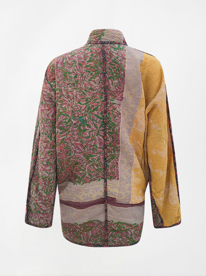 kantha vintage long jacket kamya (holi)