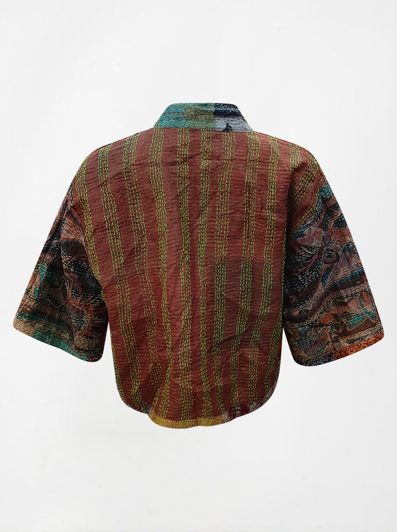 kantha vintage silk bolero hema (holi)