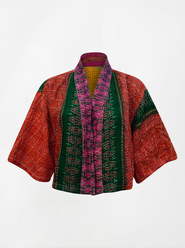 kantha vintage silk bolero sheetal (holi)