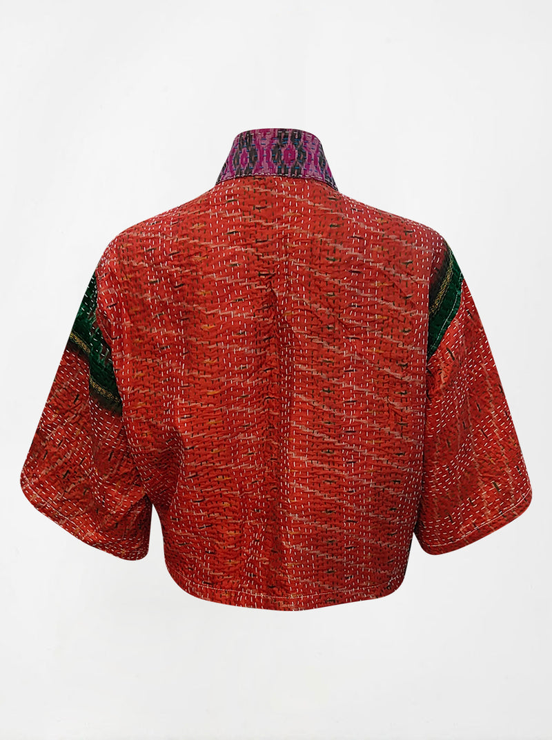 kantha vintage silk bolero sheetal (holi)