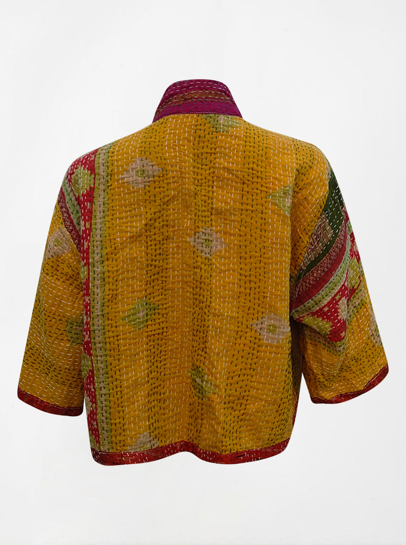 kantha vintage silk bolero sheetal (holi)