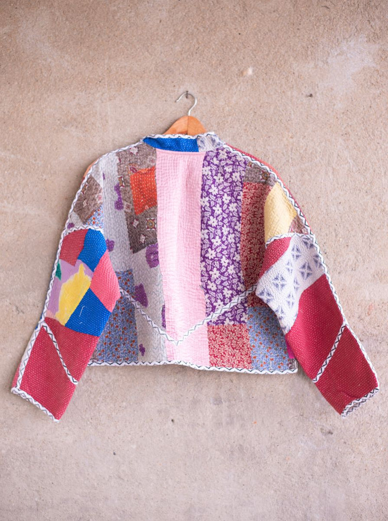 kantha vintage crop jacket shree (anant)