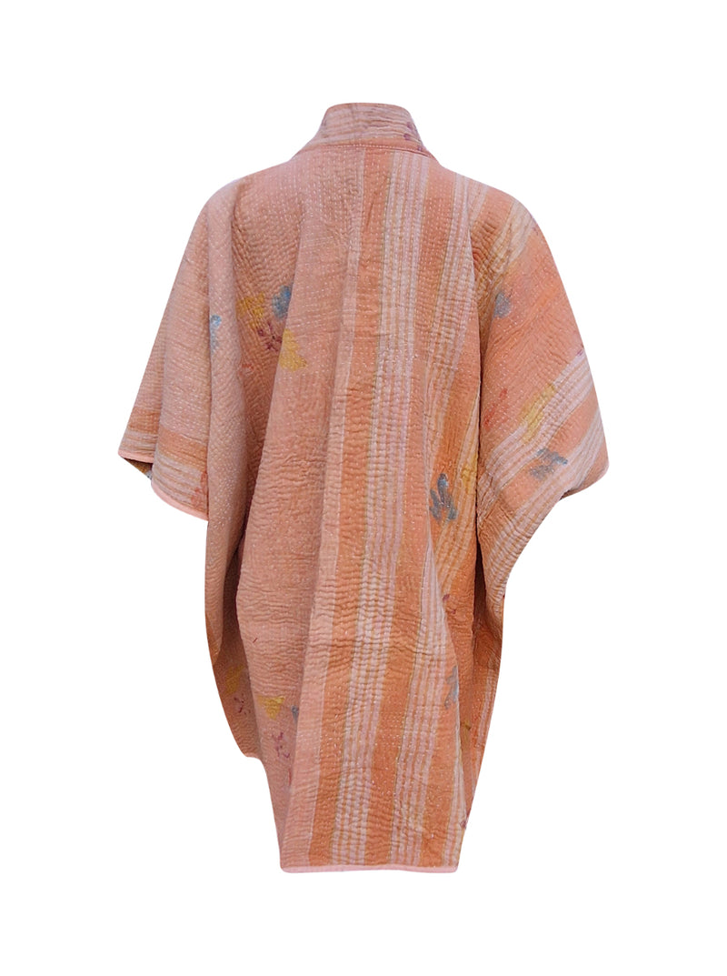 kantha reversible long poncho kriya