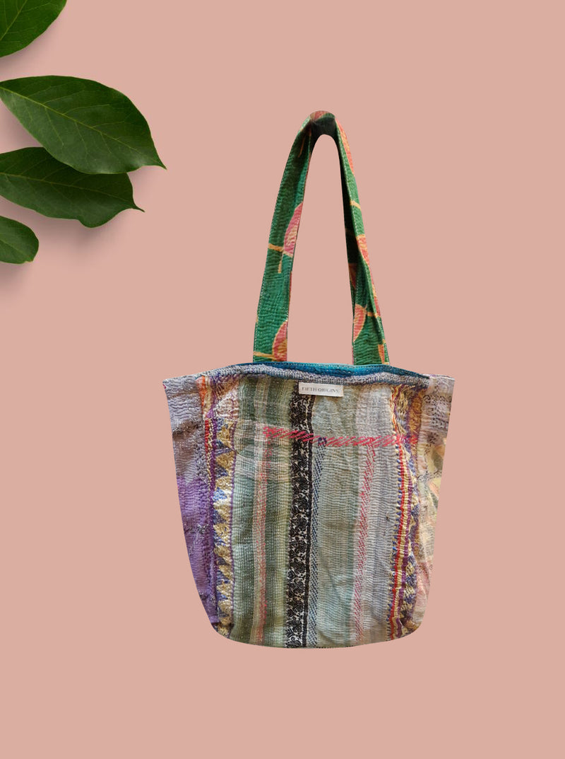 kantha vintage tote