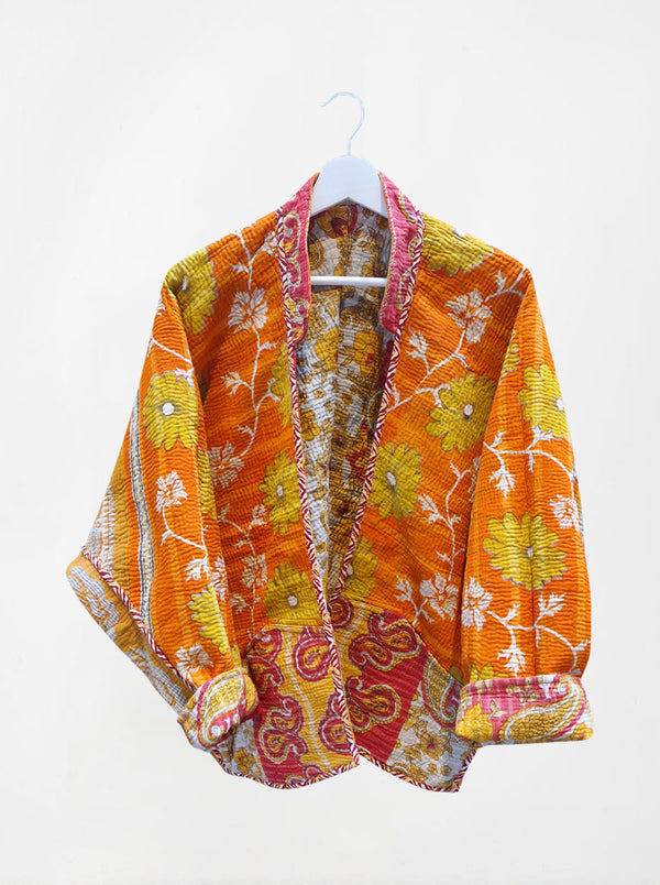 kantha vintage short jacket mahima (sonar)