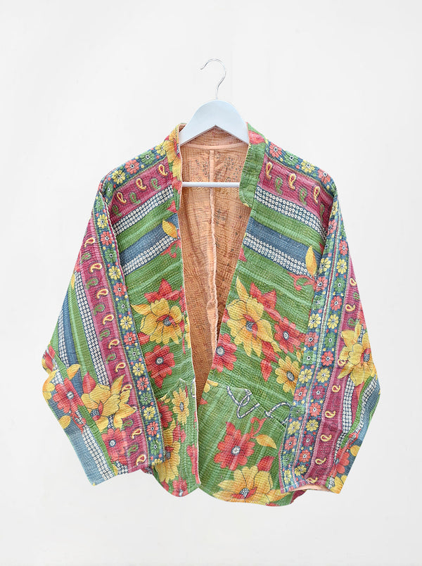 kantha vintage short jacket surabhi (sonar)