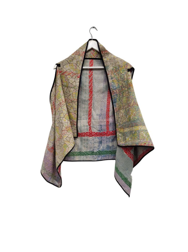 kantha vintage cape - no waste sale