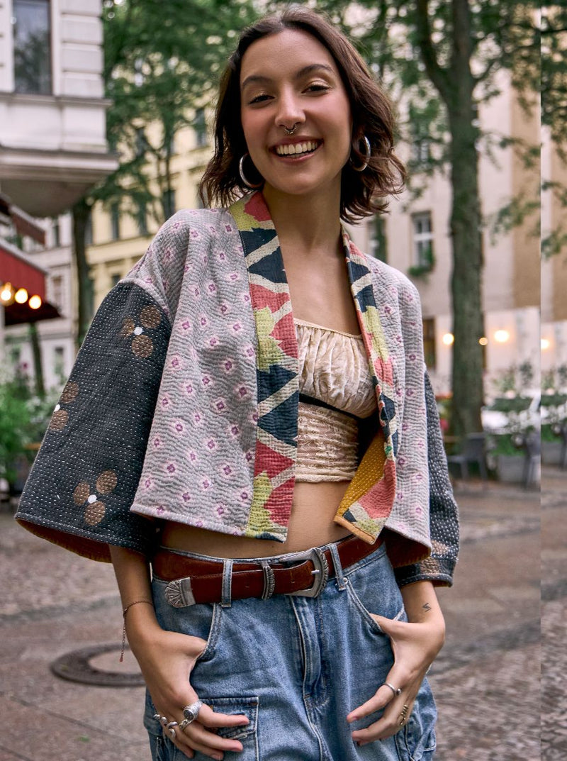 kantha vintage bolero serra