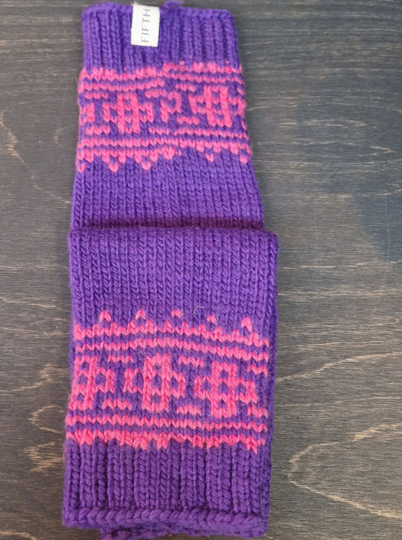 soft wool hand or arm sleeve warmer