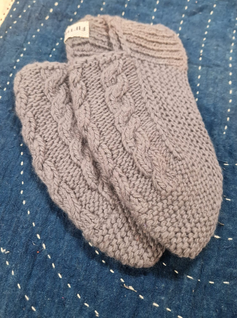 soft wool ankle socks