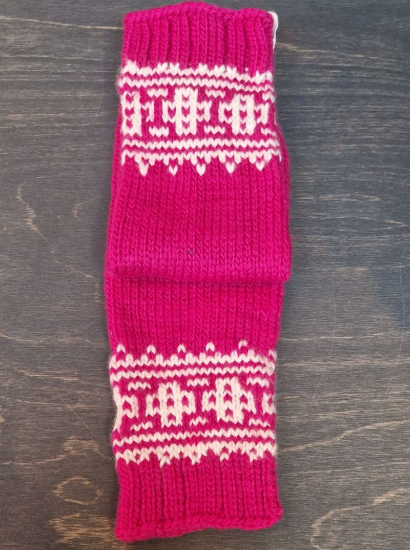 soft wool hand or arm sleeve warmer