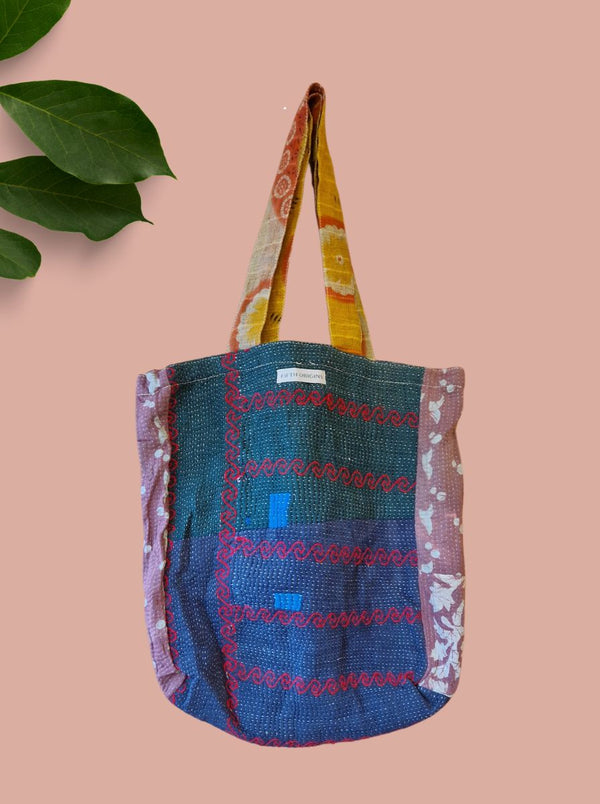 kantha vintage tote