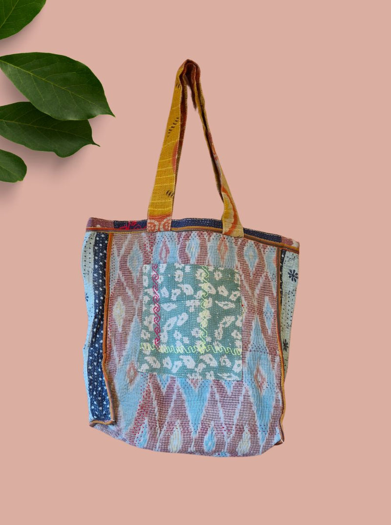 kantha vintage tote