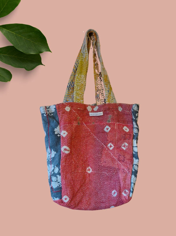 kantha vintage tote