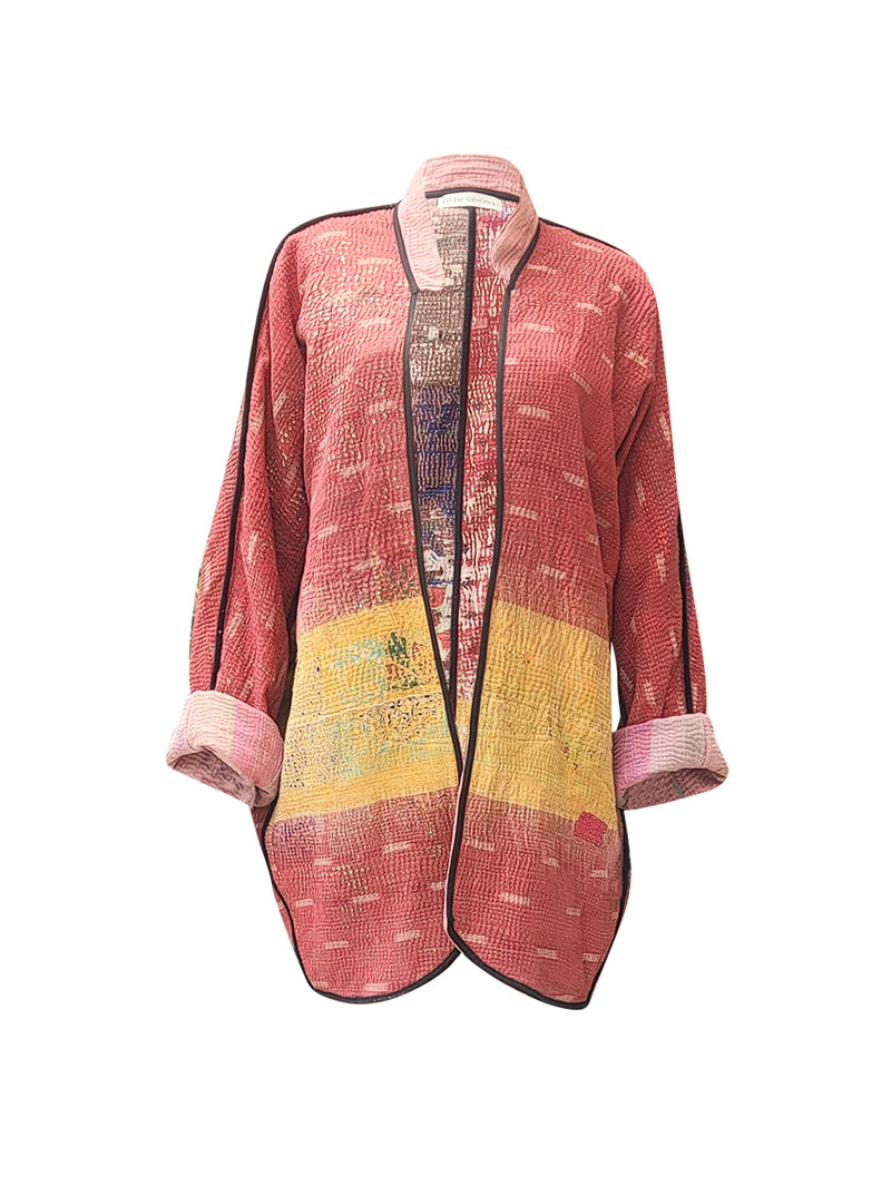 kantha vintage long jacket aarti