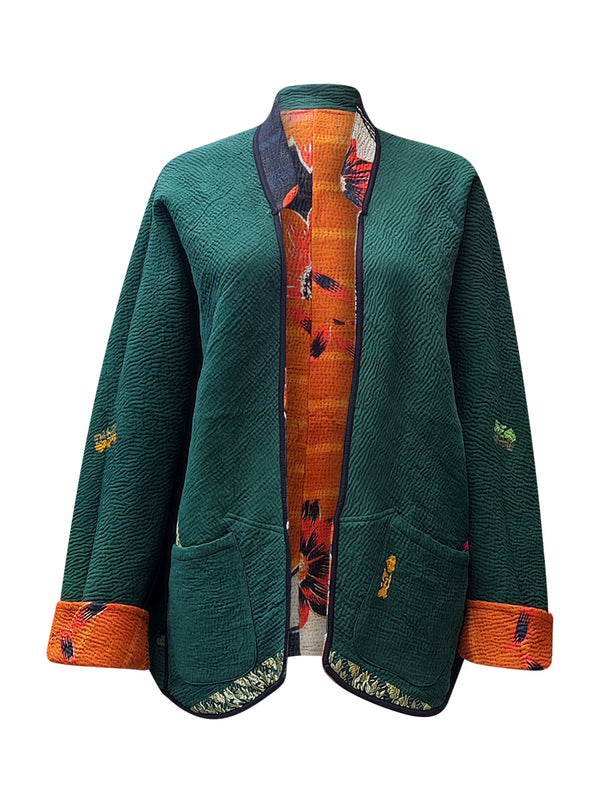 kantha vintage short jacket adani