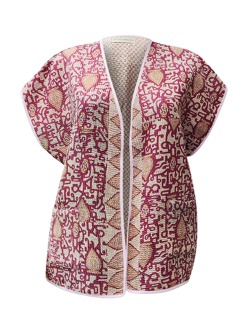 kantha reversible vest ramya