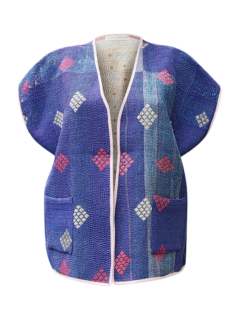 kantha reversible vest duvidha