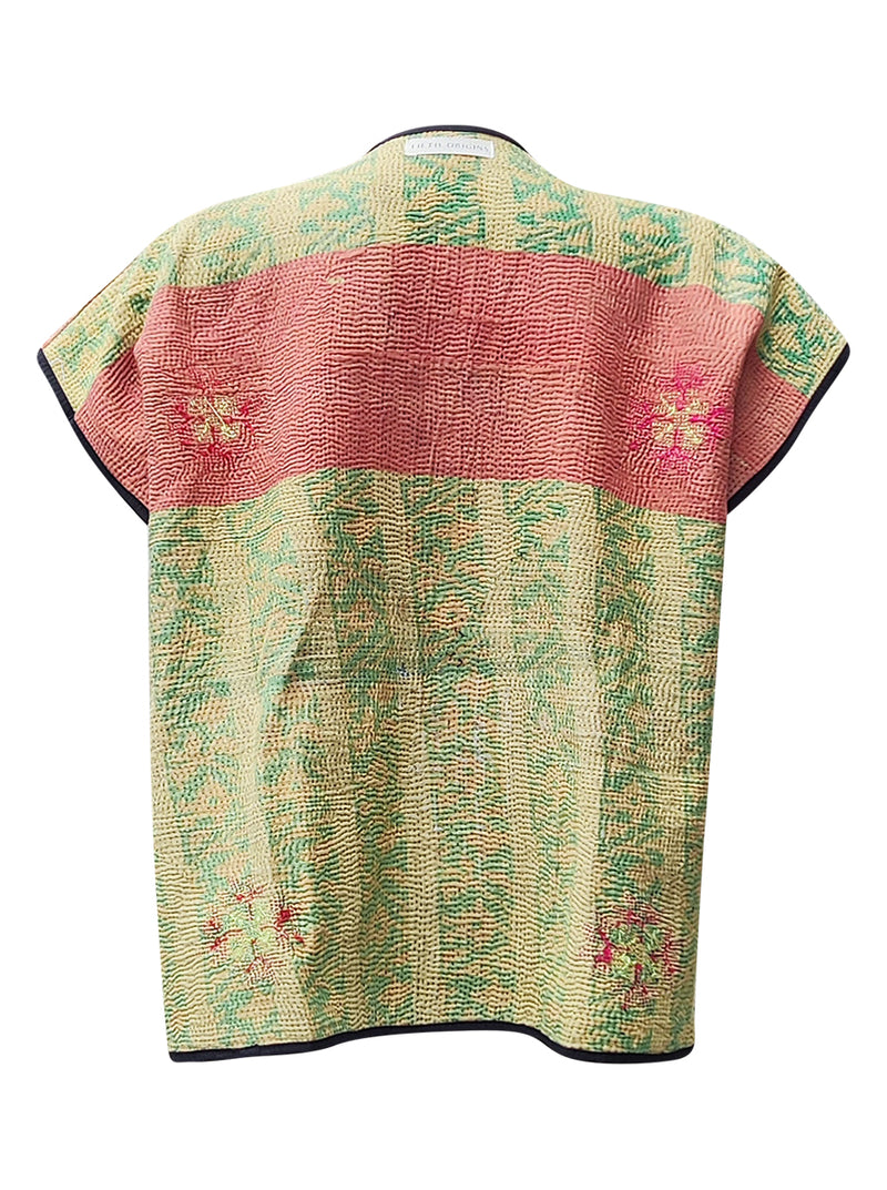 kantha reversible vest yogmaya